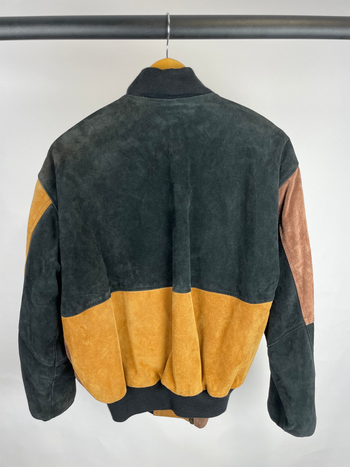 Vintage 90s Bomber Suede Jacket