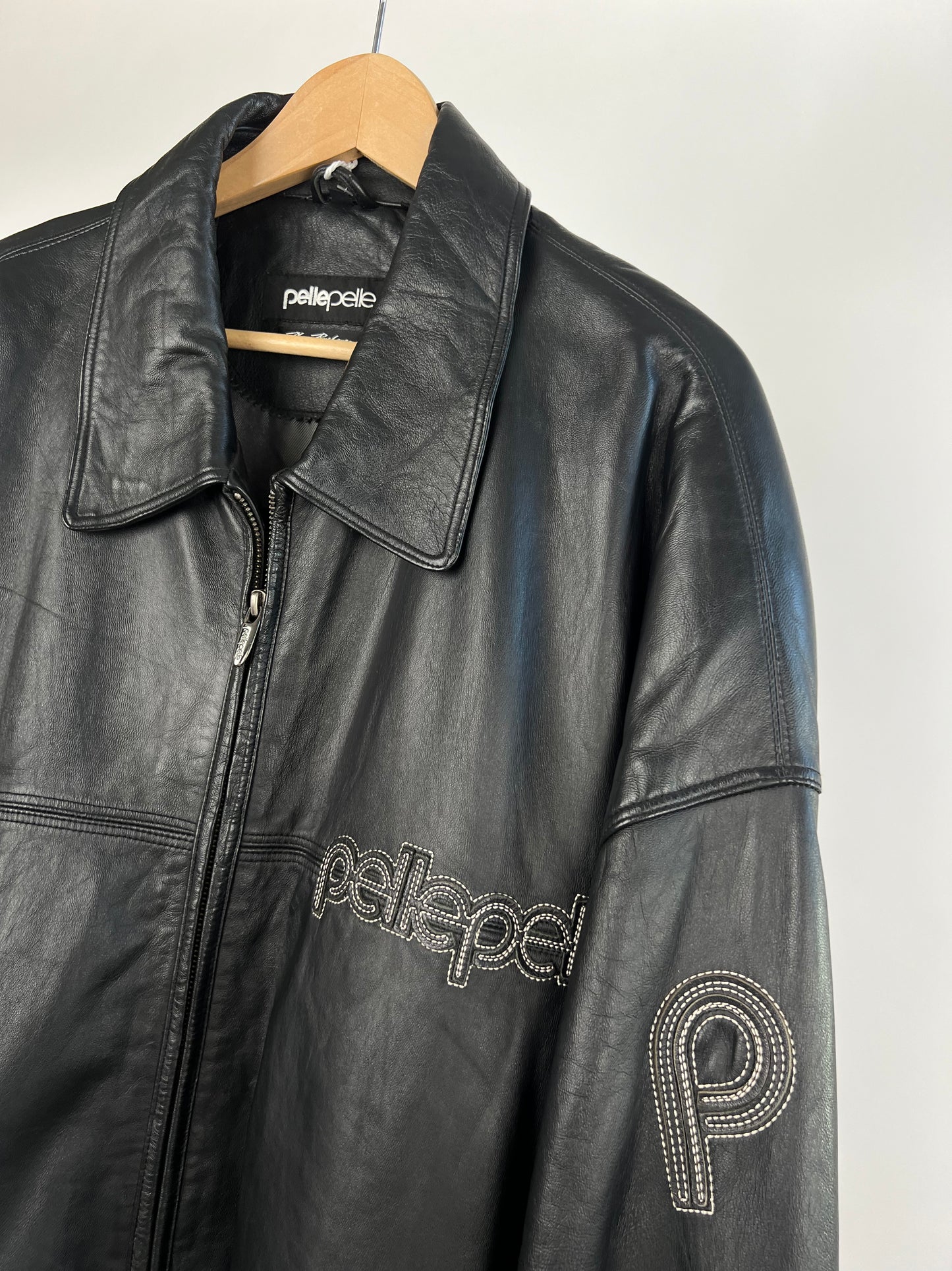 Vintage Pelle Pelle 90s Leather Bomber Jacket