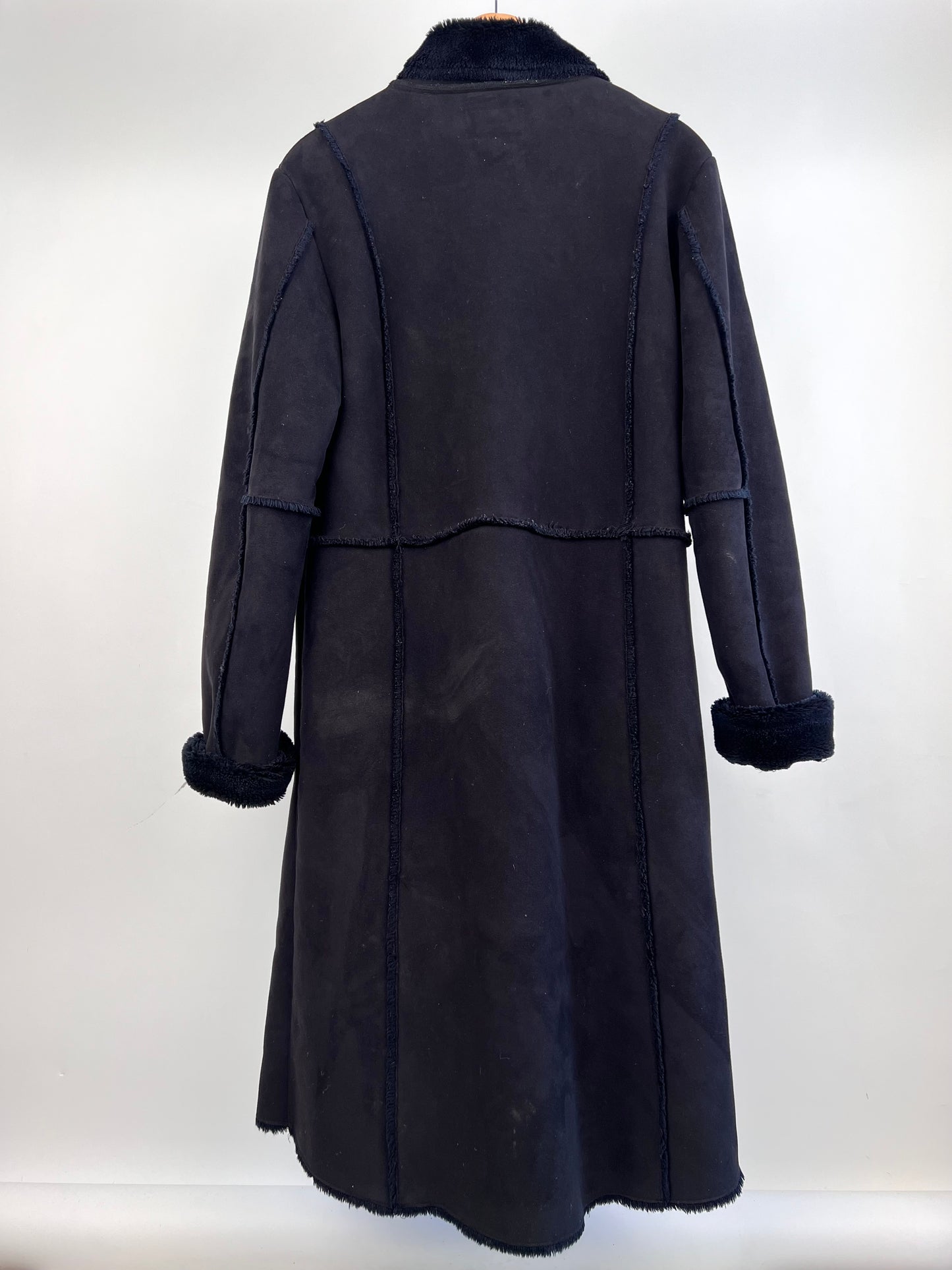 Vintage 90s Faux Fur Long Coat