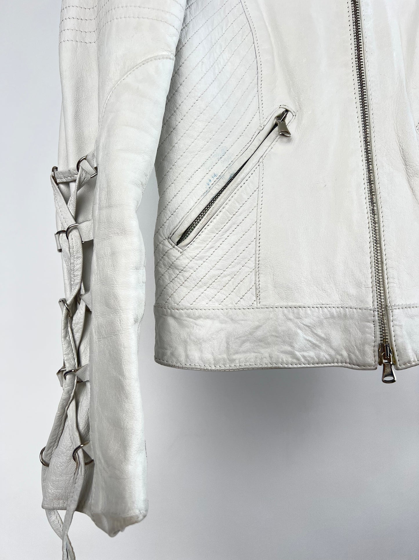 Vintage 90s Leather Biker Jacket