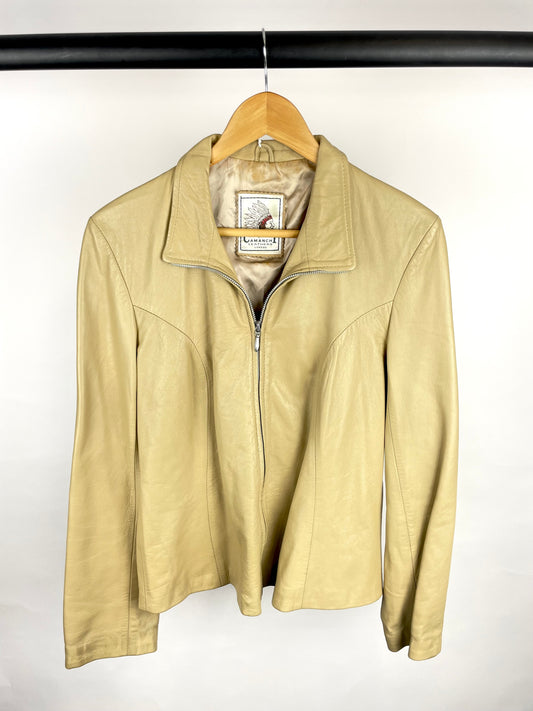 Vintage 90s Chamanchi London Leather Jacket