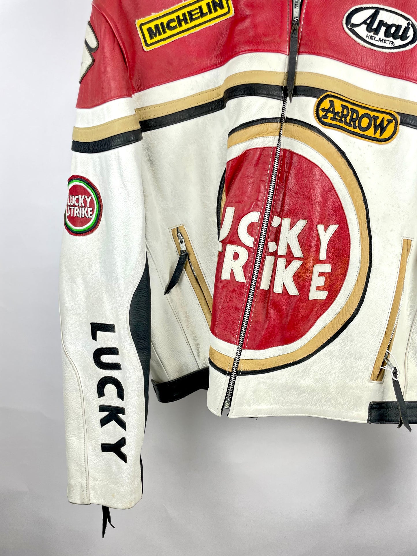 Vintage 90s Lucky Strike Motorbike Jacket