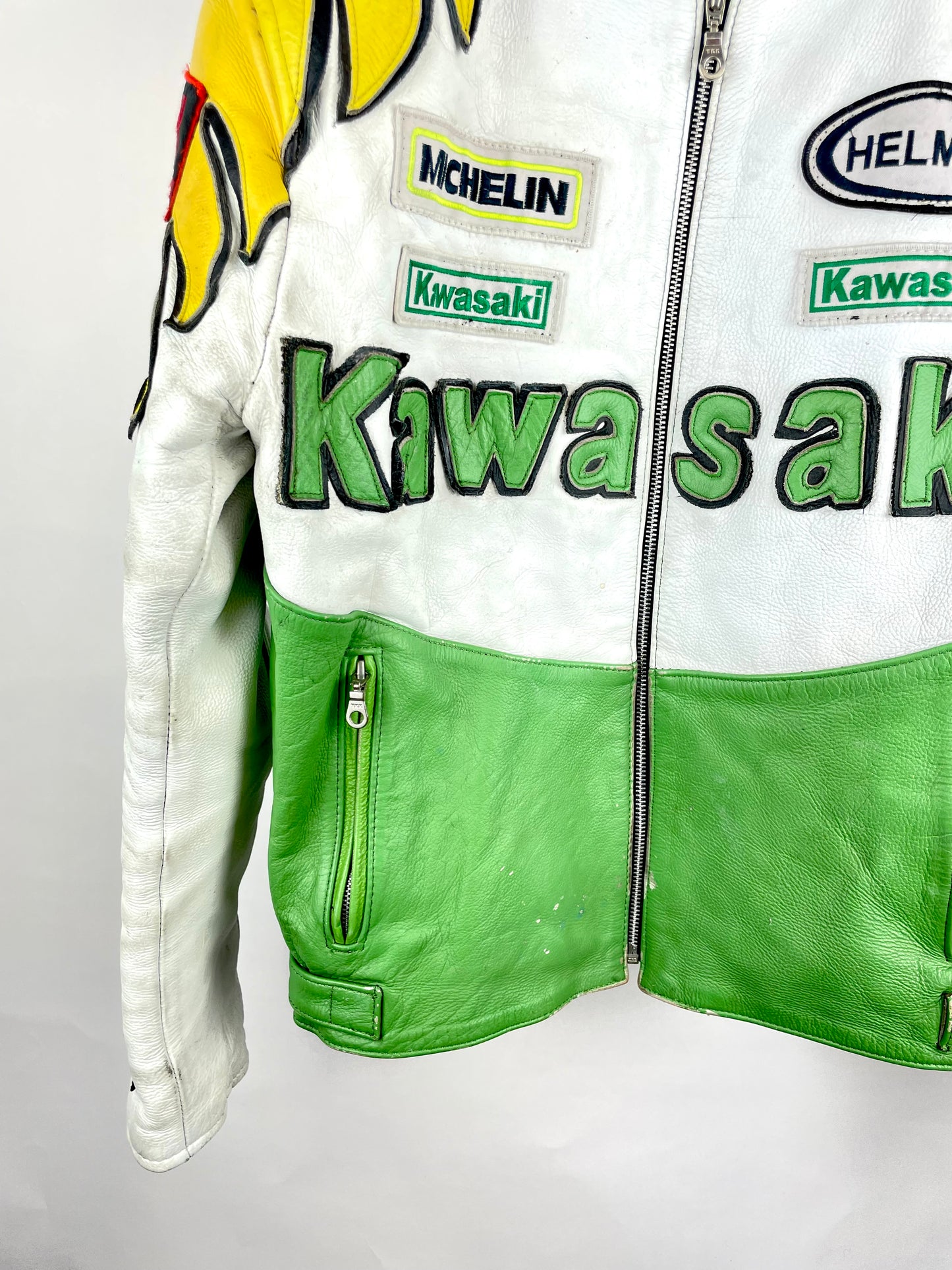 Vintage 90s Kawasaki Motorbike Jacket