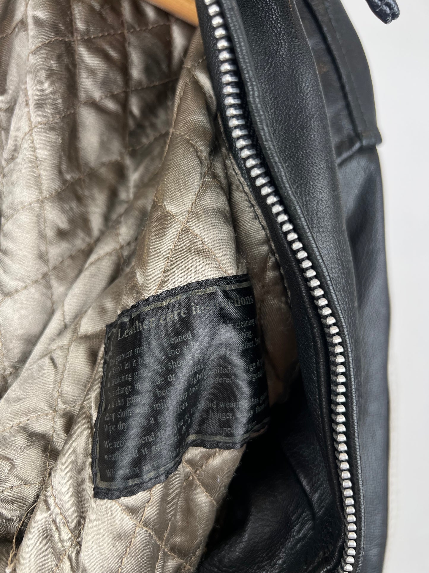 Vintage 90s Raid Leather Biker Jacket