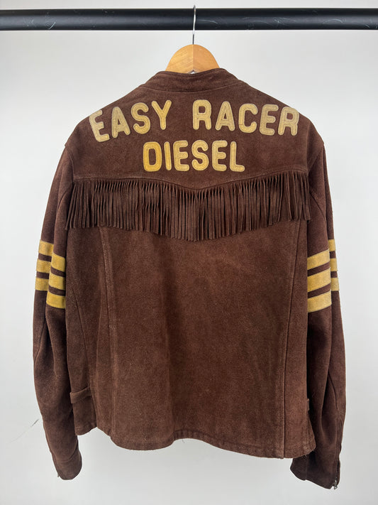 Vintage 80s Diesel Suede Tassel Jacket