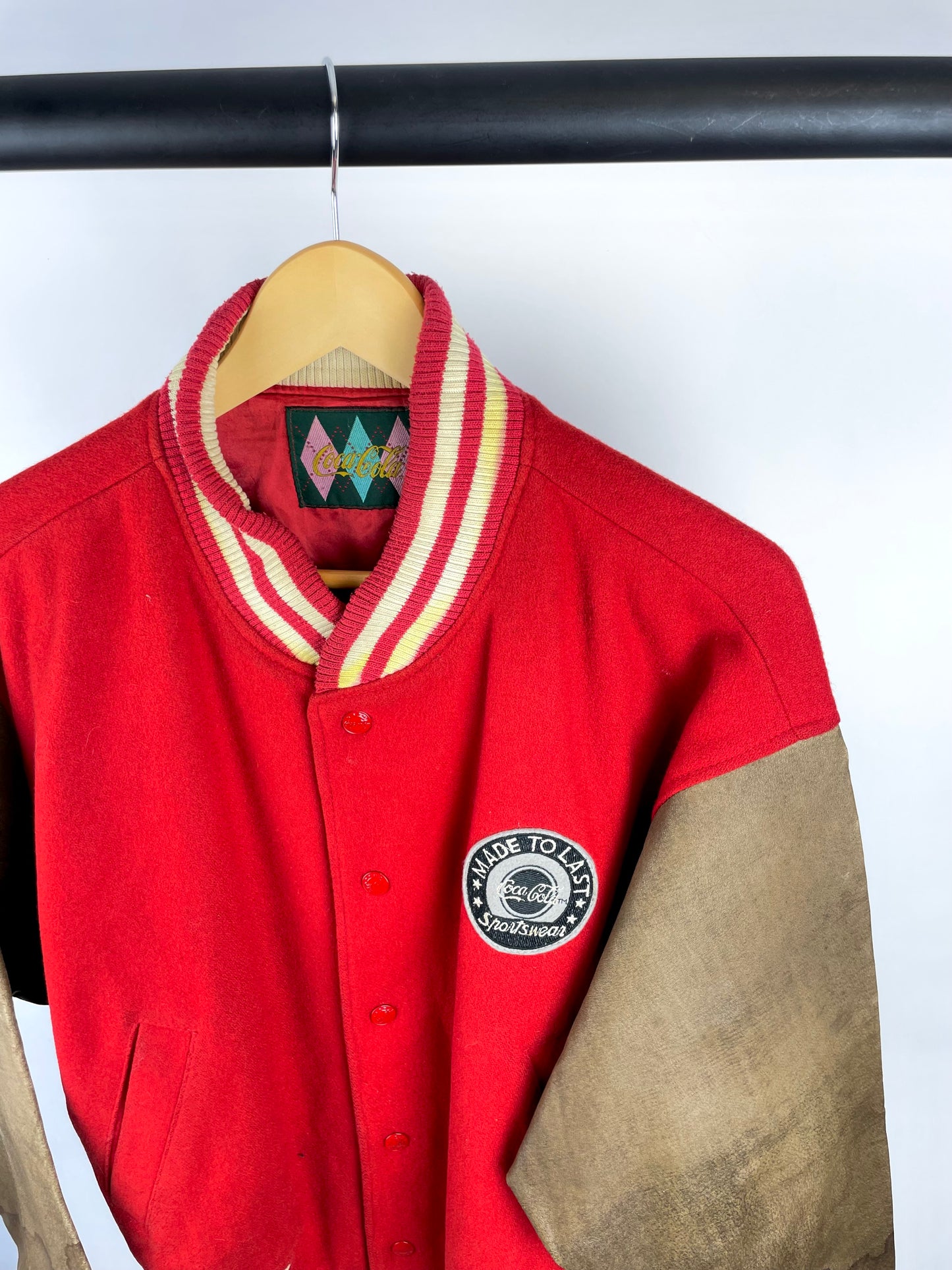 Vintage 90s Coca Cola American Cruisers Baseball Jacket