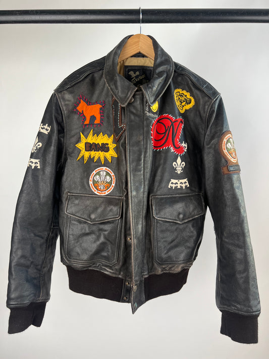 Nickelson 90s Leather Biker Jacket