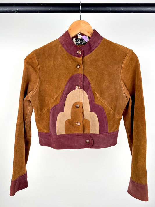 Vintage 60s Bagatelle Suede Appliqué Jacket