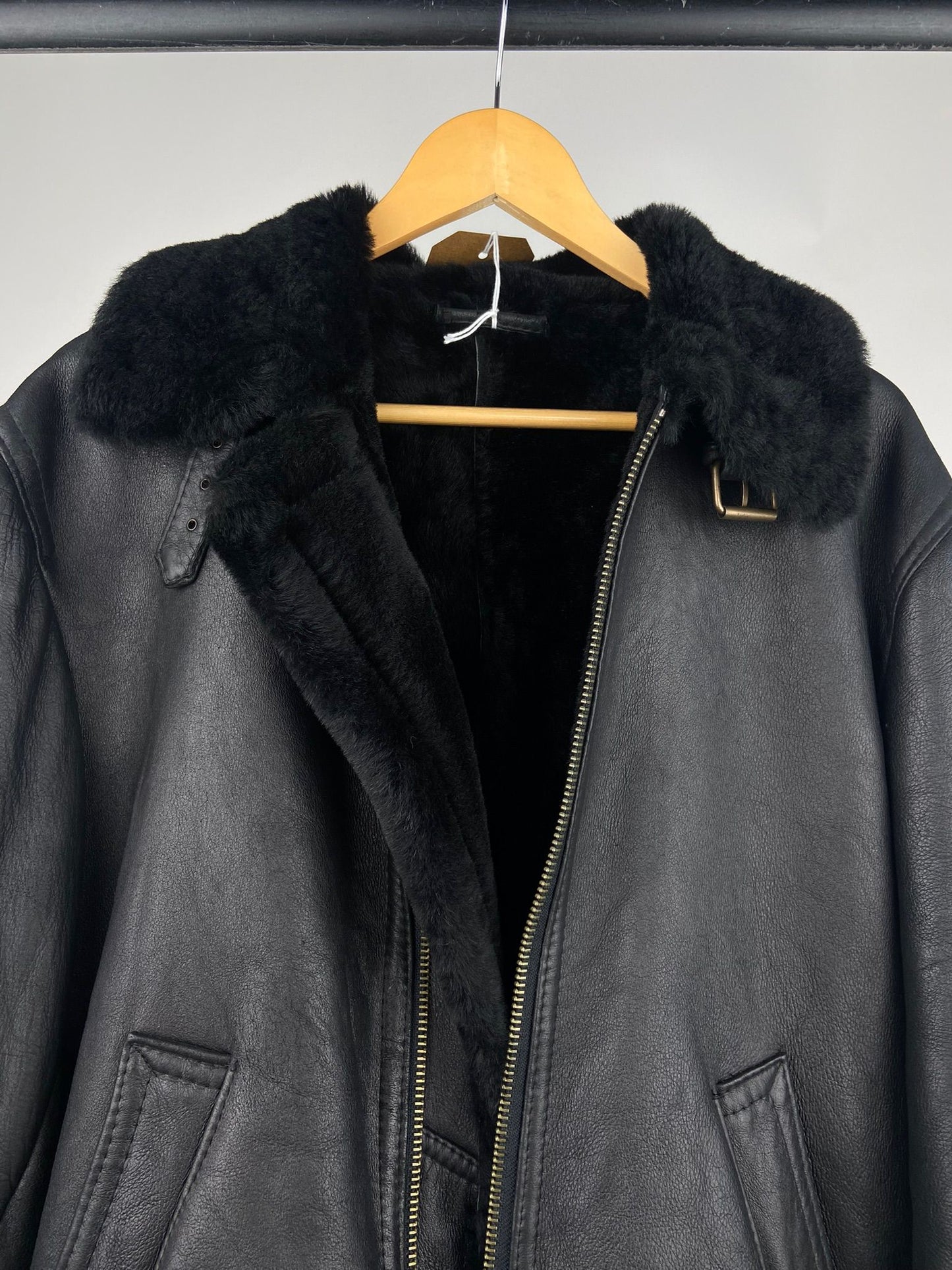 Vintage 80s Aviator Leather Jacket