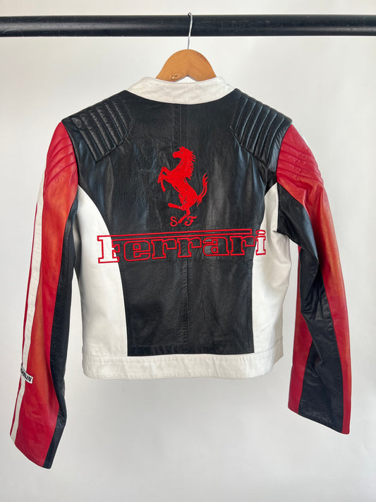 Vintage 90s Ferrari Leather Jacket