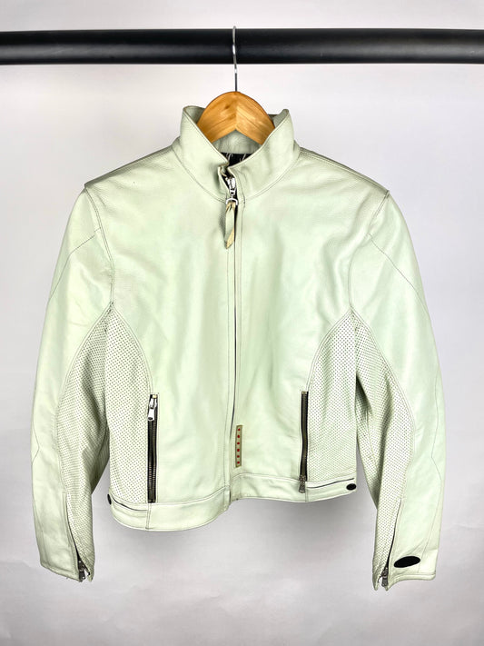 Vintage 90s CORNER Leather Motorbike Jacket