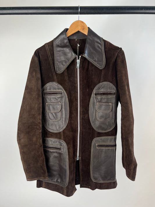 Vintage 70s Suede Two Tone Jacket