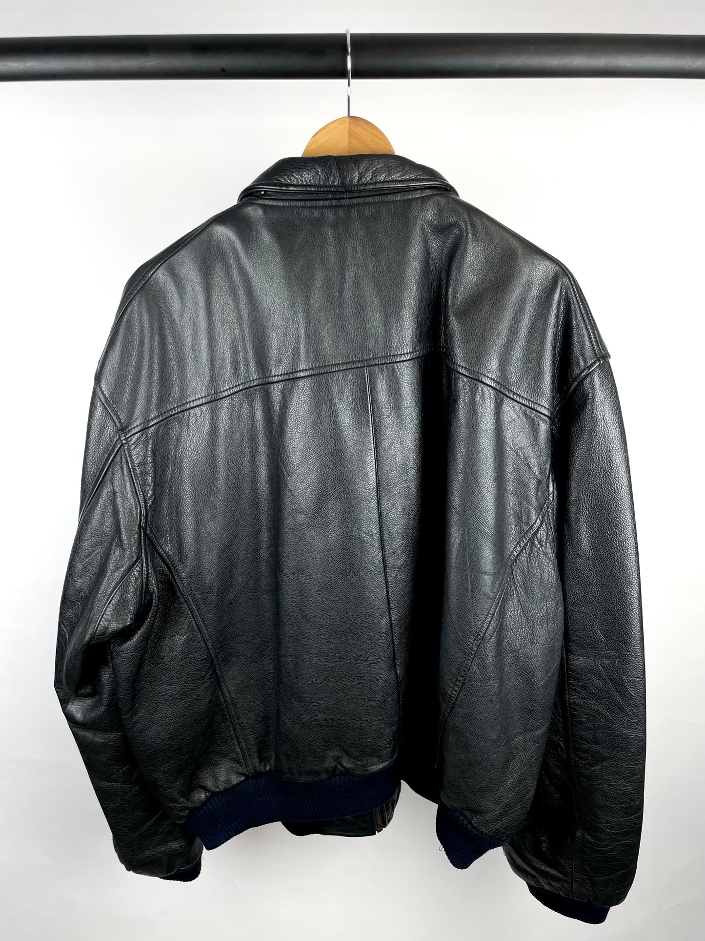 Rare Vintage 90s Original LEVI Bomber Leather Jacket