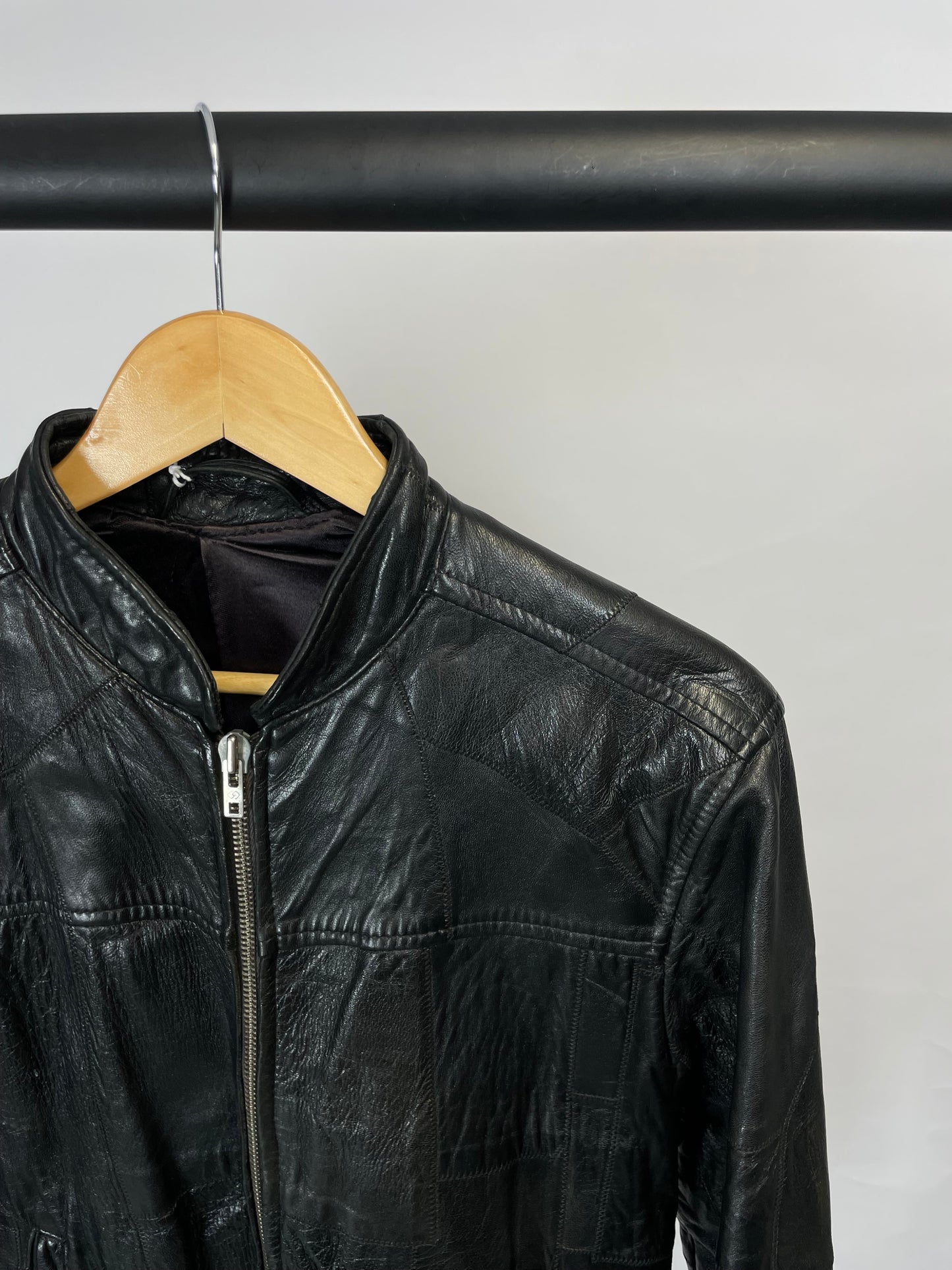 Vintage 90s Black Leather Jacket