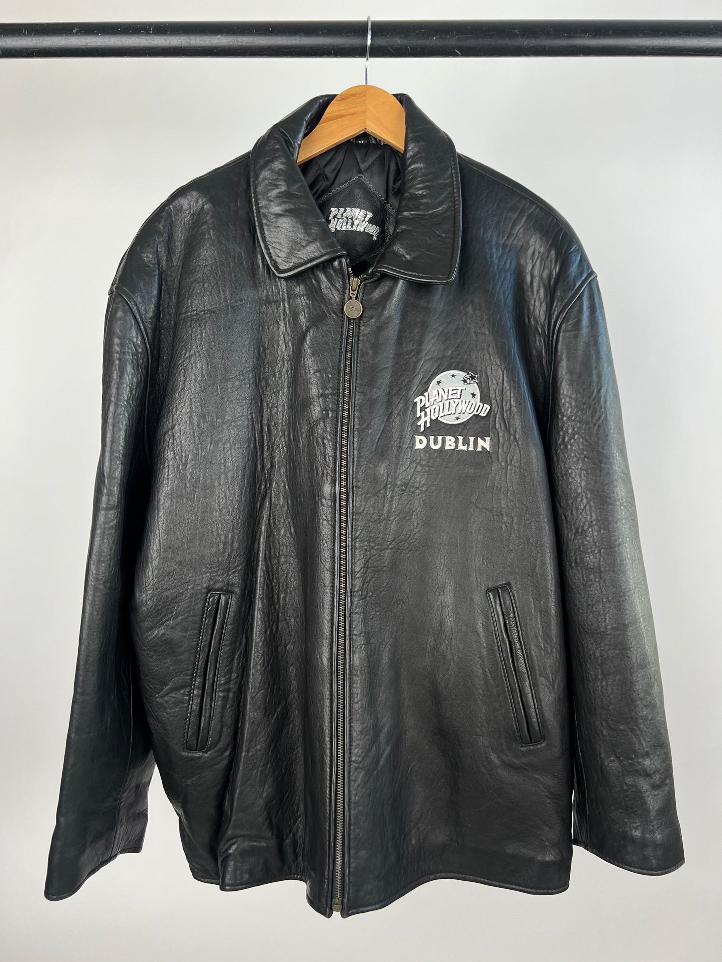 Planet Hollywood Dublin 90s Leather Jacket