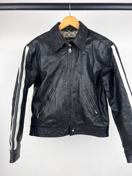 Vintage 90s Raid Leather Biker Jacket