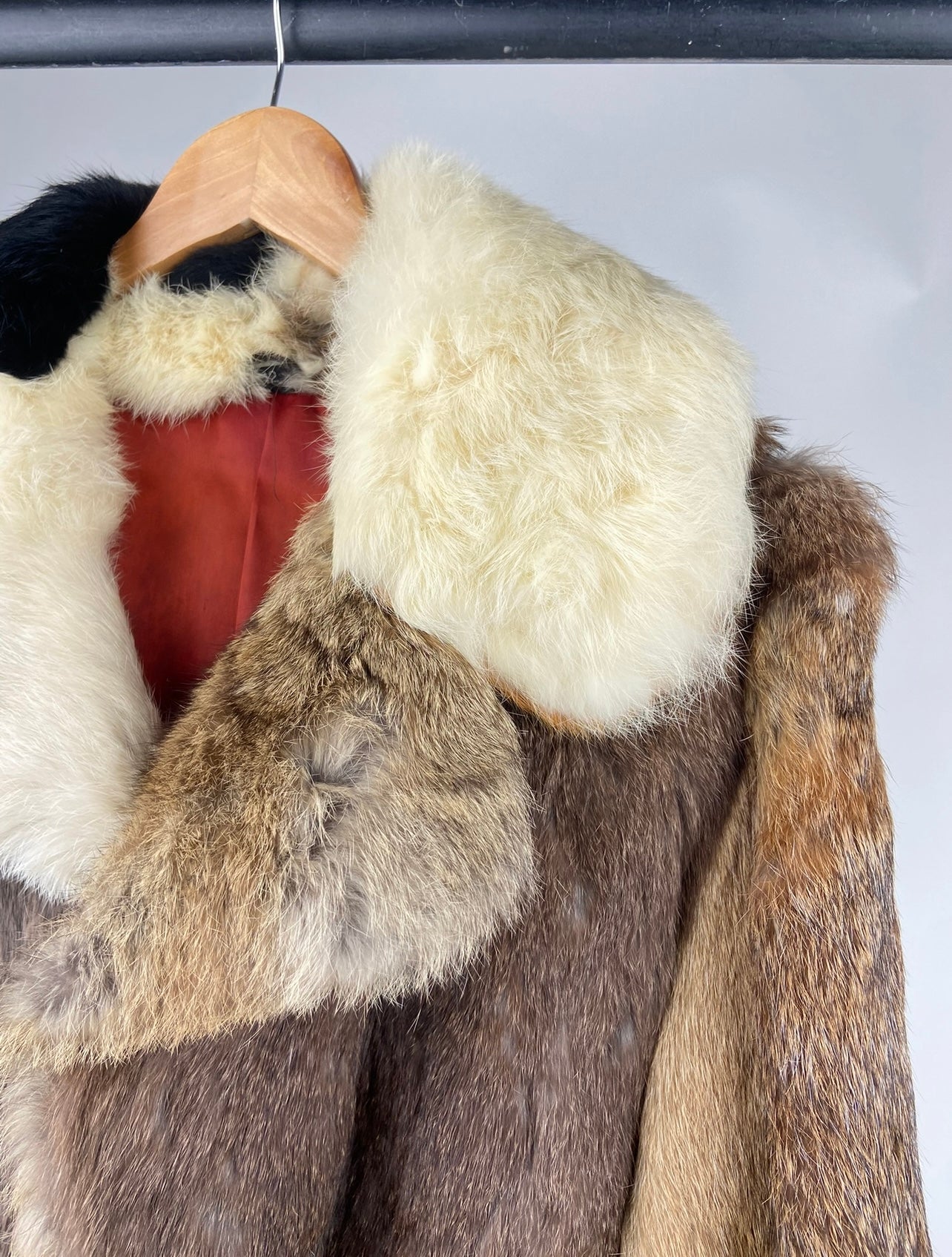 Vintage 70s Fur Patchwork Jacket