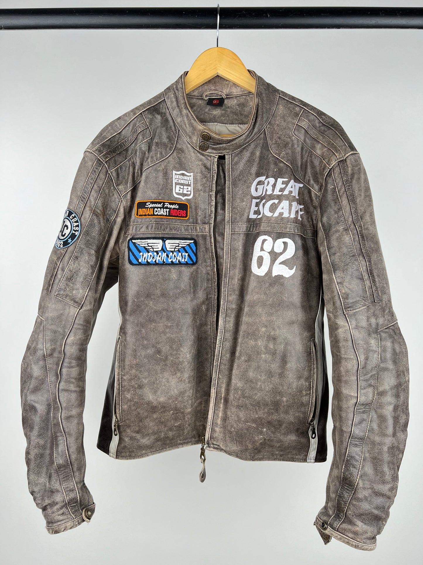 Vintage ‘The Great Escape’ 90s Leather Motorbike Jacket