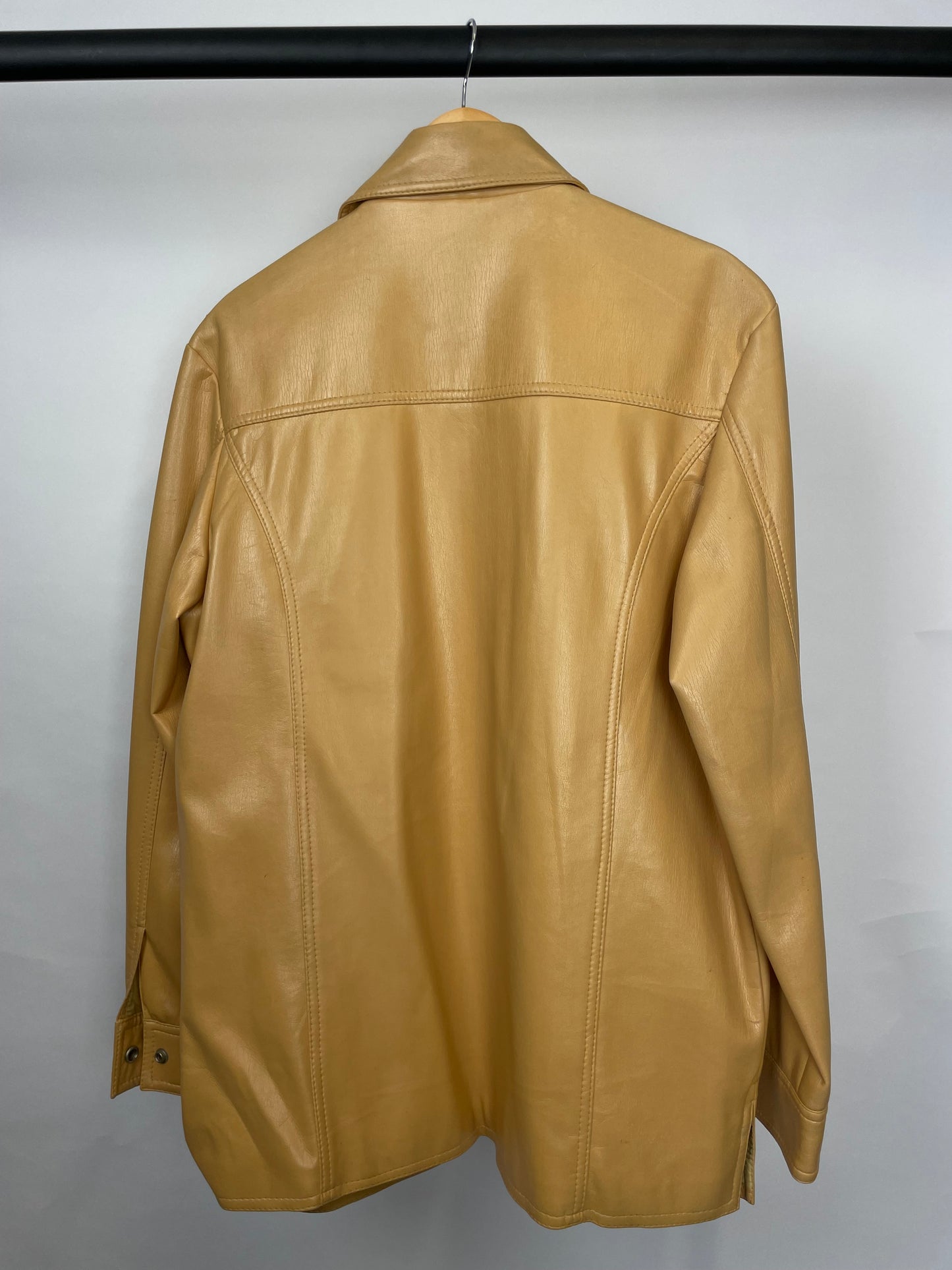 Vintage 90s Easden Brando Long Leather Jacket