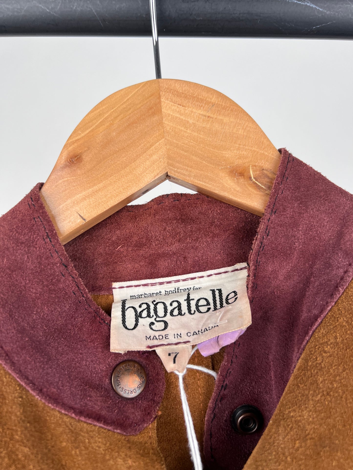 Vintage 60s Bagatelle Suede Appliqué Jacket