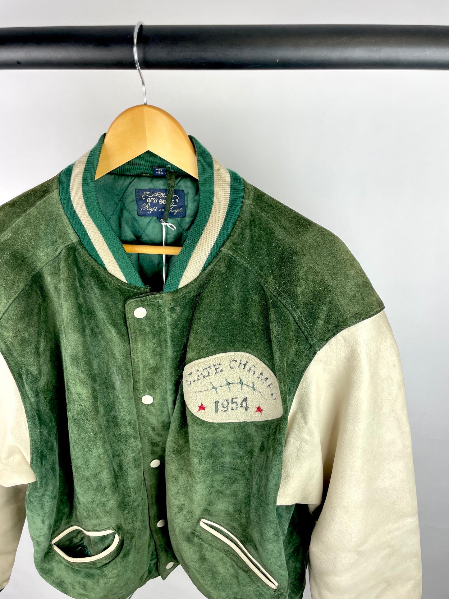 Vintage 90s State Champs 1954 Baseball Jacket