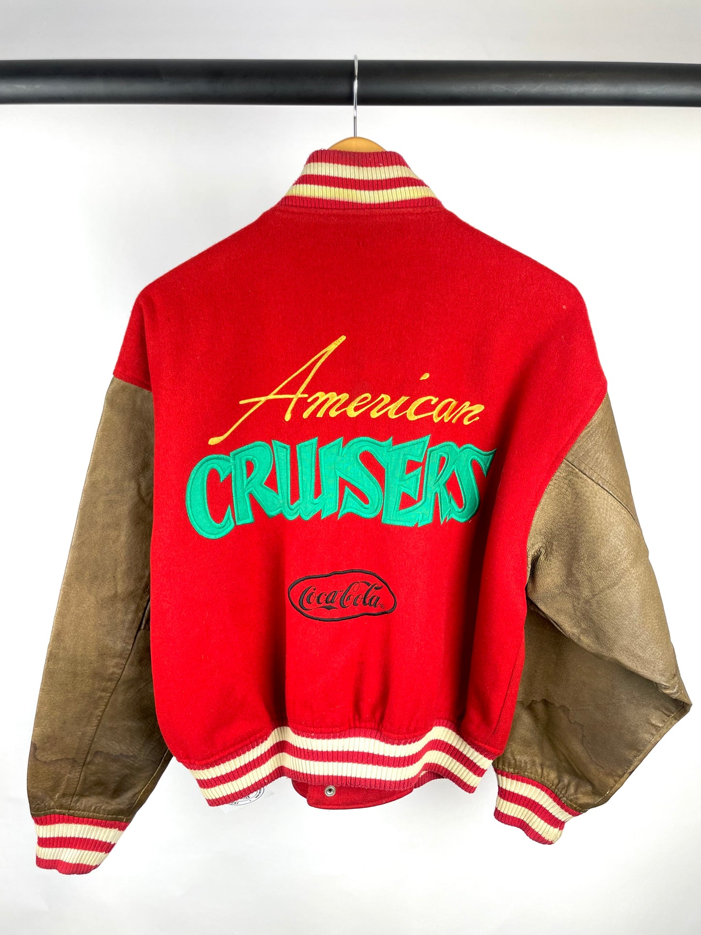 Vintage 90s Coca Cola American Cruisers Baseball Jacket