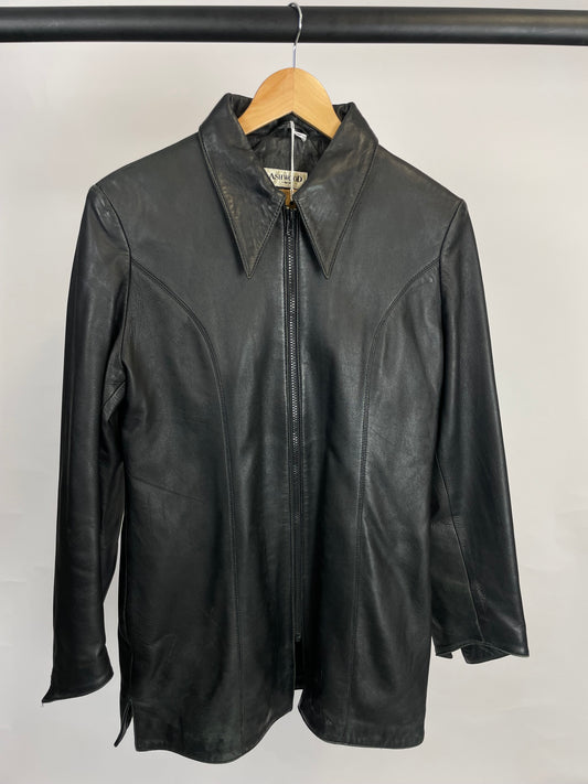 Vintage 90s Ashwood Long Leather Jacket