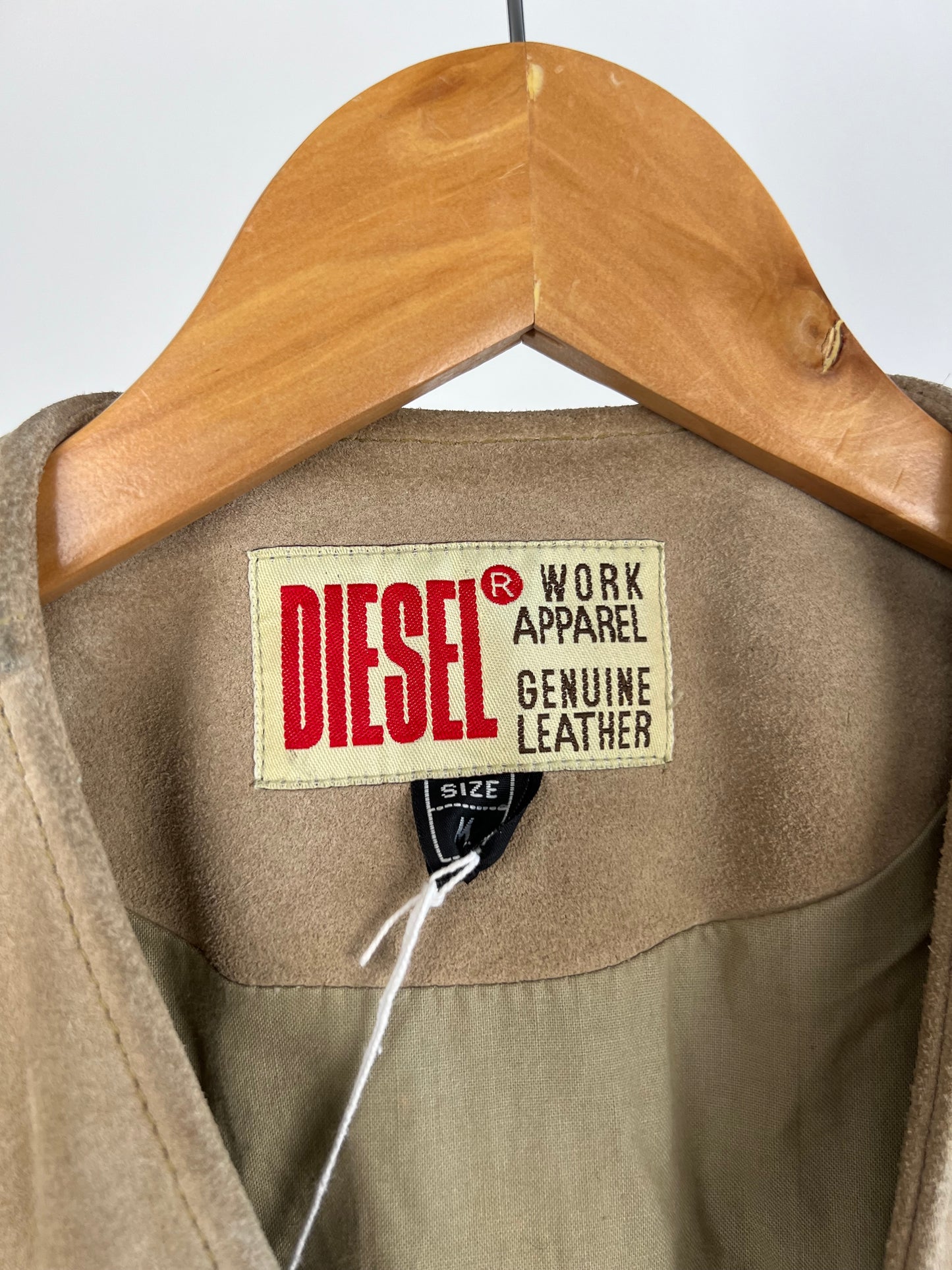 Diesel 90s Suede Biker Waistcoat