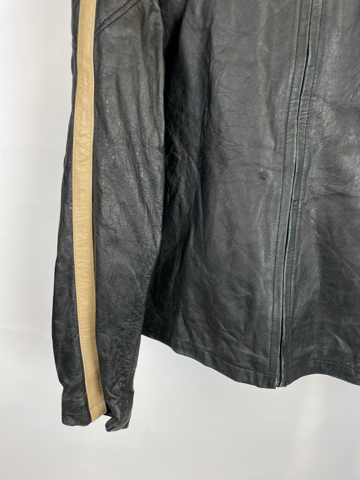 Vintage 90s LeatherBox Motorbike Jacket