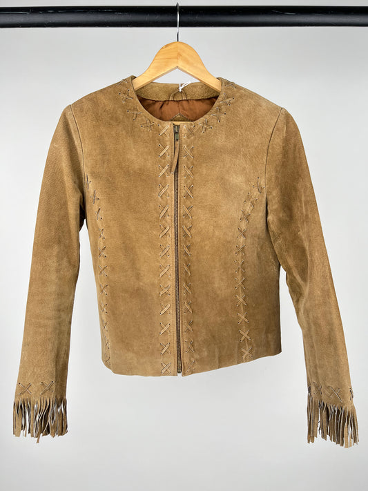 Western 70s Suede Tassel Jacket