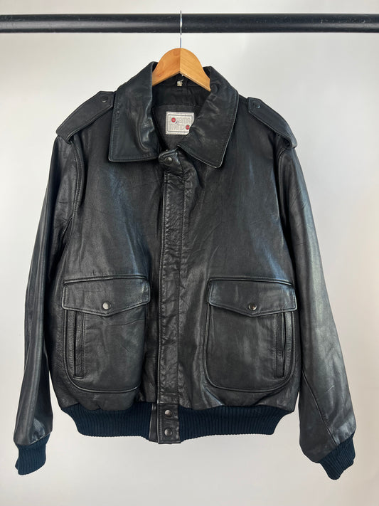Vintage 90s Leather Flight Jacket