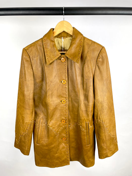 Vintage 90s Altin OK Leather Jacket
