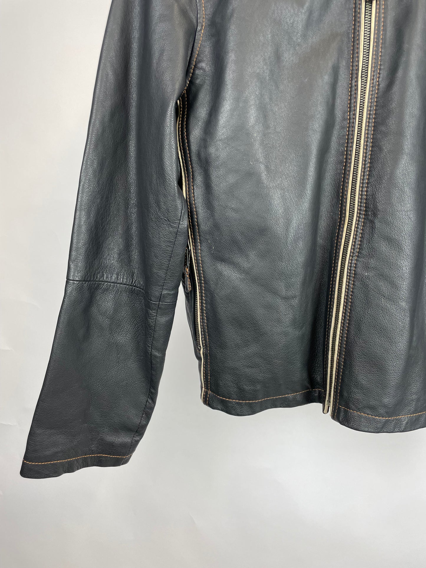 Vintage 90s Club Leather Jacket