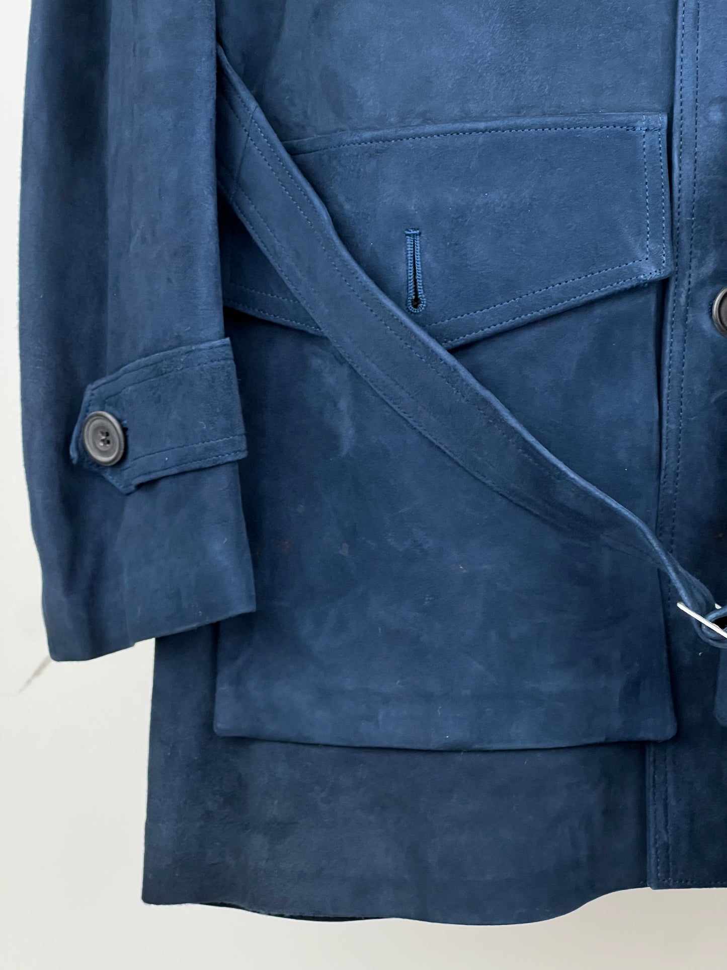 Vintage 70s Harrods Suede Safari Jacket