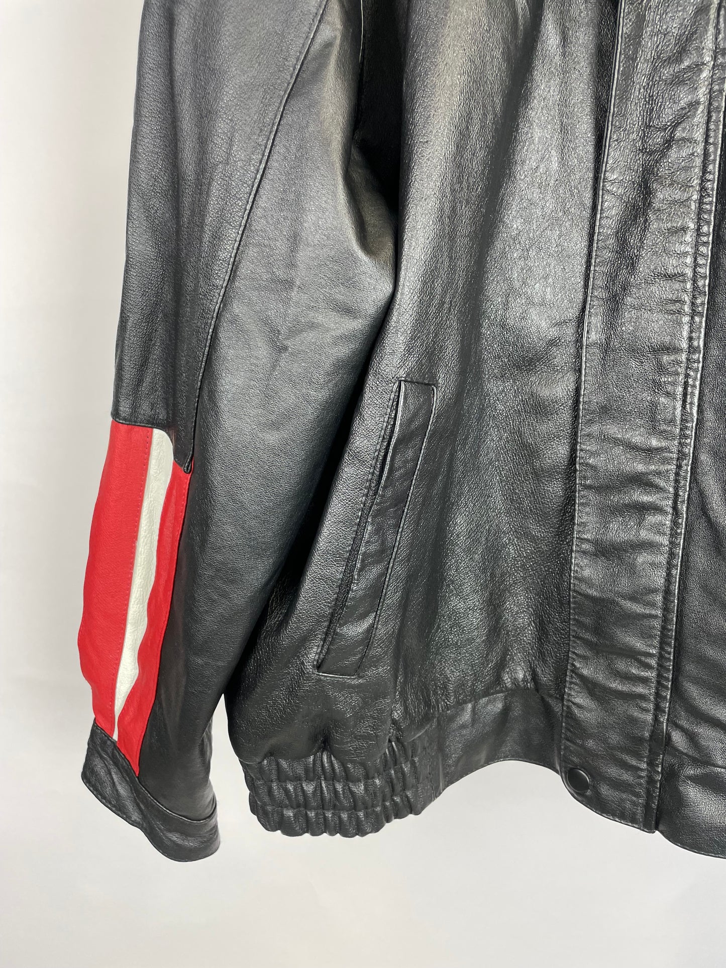 Vintage 90s USA Bomber Leather Jacket