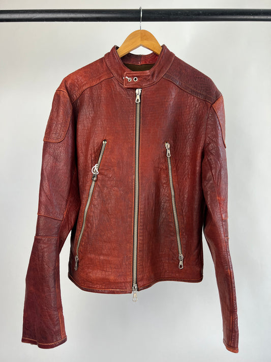 Marcello Pampaloni 90s Leather Biker Jacket