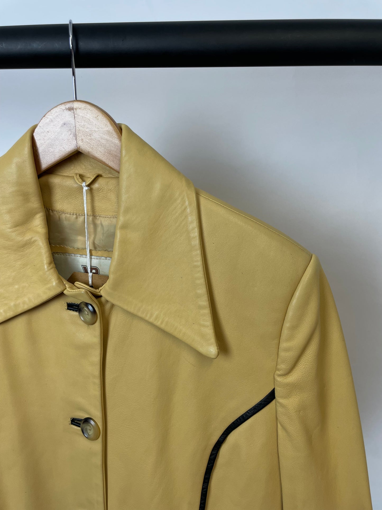 Vintage 90s Vera Pelle Long Leather Jacket