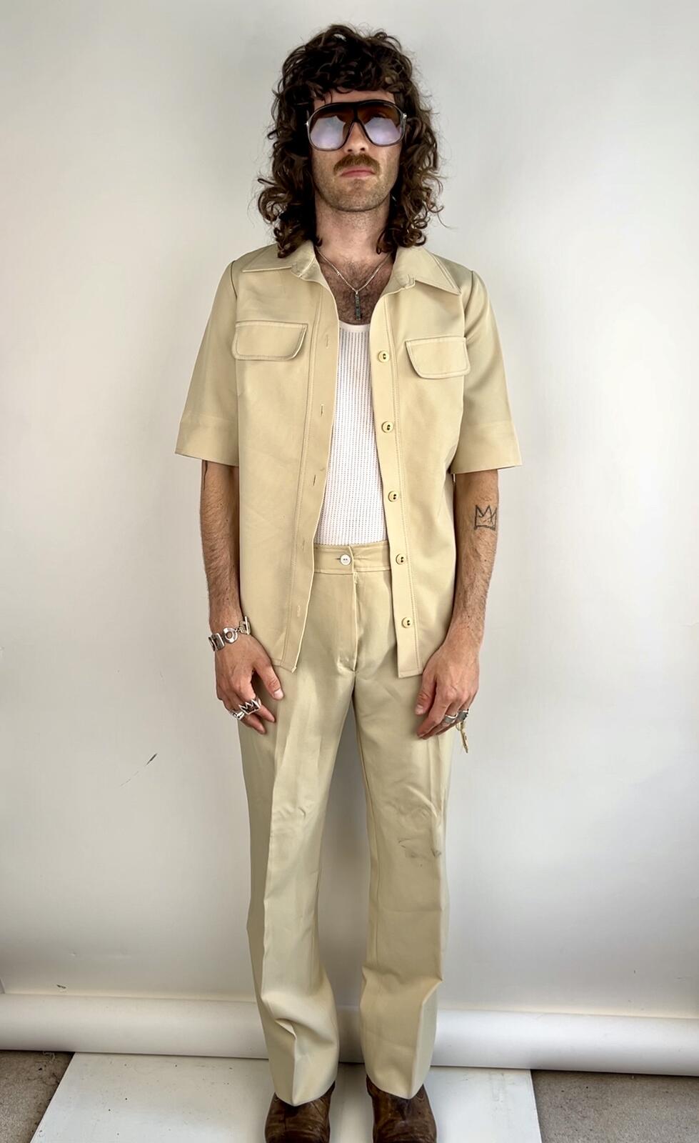 Vintage 70s Cute ‘n’ Casuals Short Sleeve Safari Suit