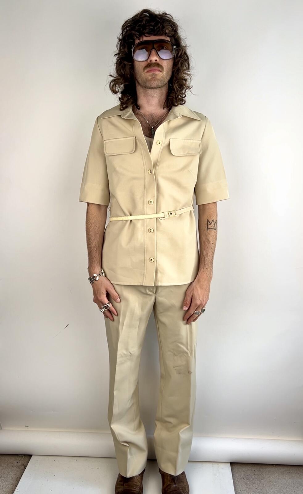 Vintage 70s Cute ‘n’ Casuals Short Sleeve Safari Suit