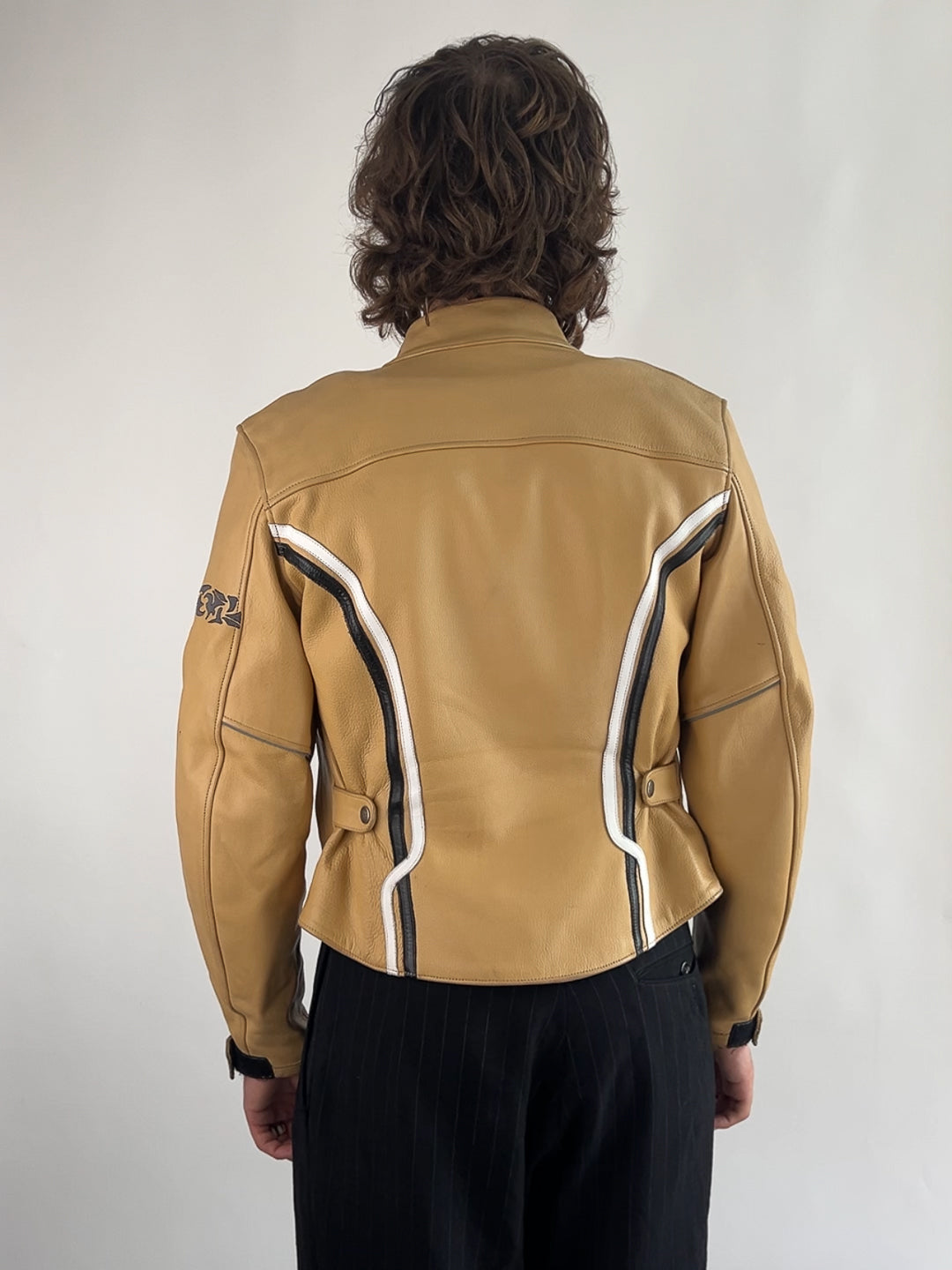 Helston 90s Leather Motorbike Jacket