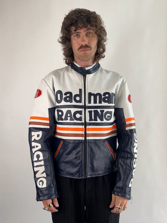 Roadmans 90s Leather Motorbike Jacket