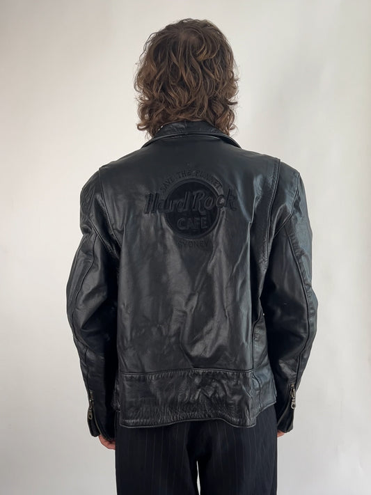 Vintage Hard Rock 90s Biker Jacket
