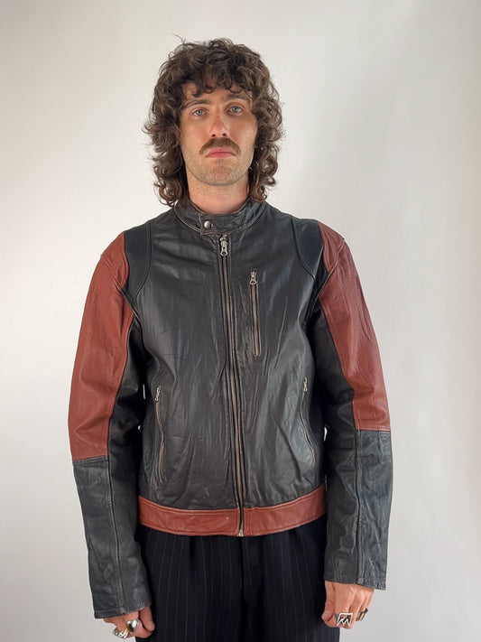 Alpha Industries 90s Leather Motorbike Jacket