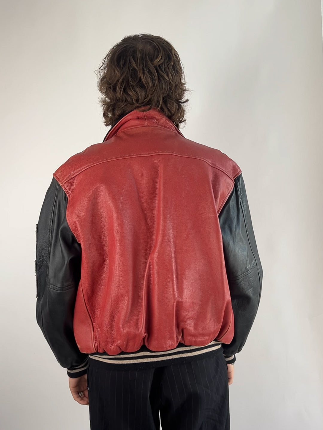Redskins Bronx 90s Leather Baseball Jacket