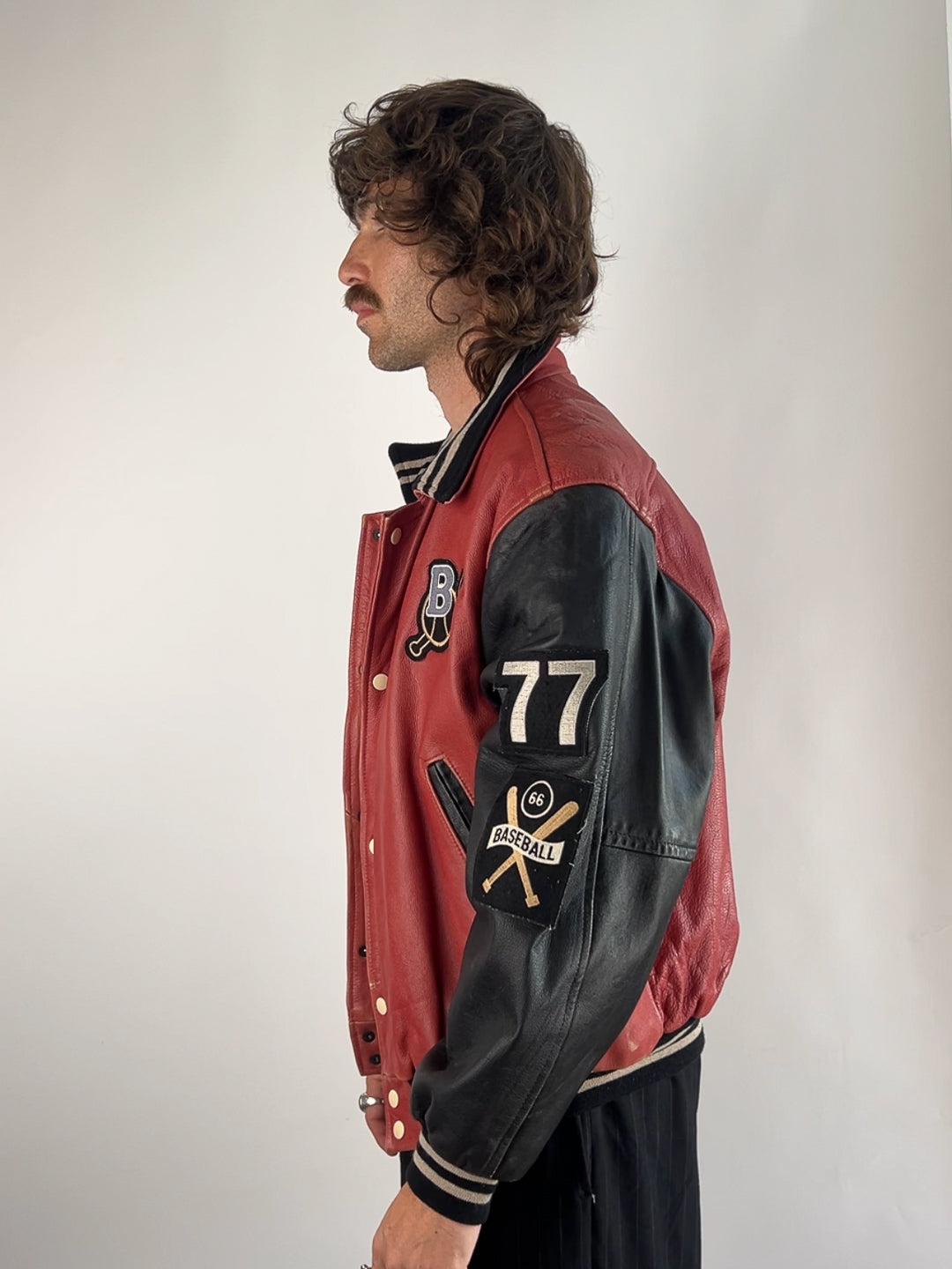 Redskins Bronx 90s Leather Baseball Jacket