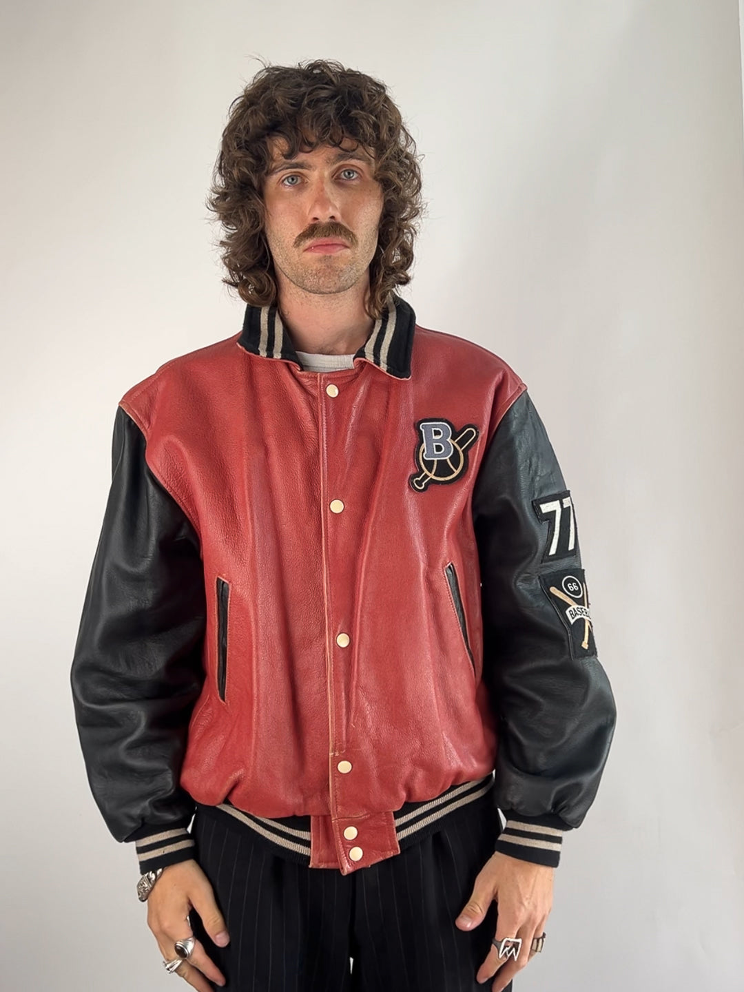 Redskins Bronx 90s Leather Baseball Jacket