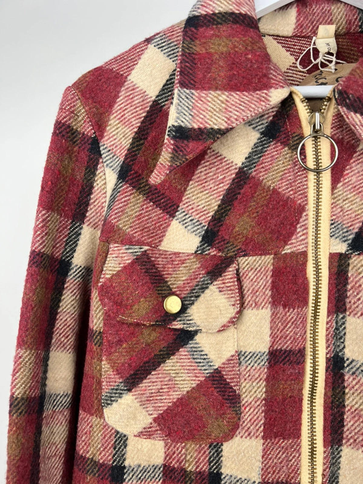 Vintage 70s Checkered Trucker Jacket