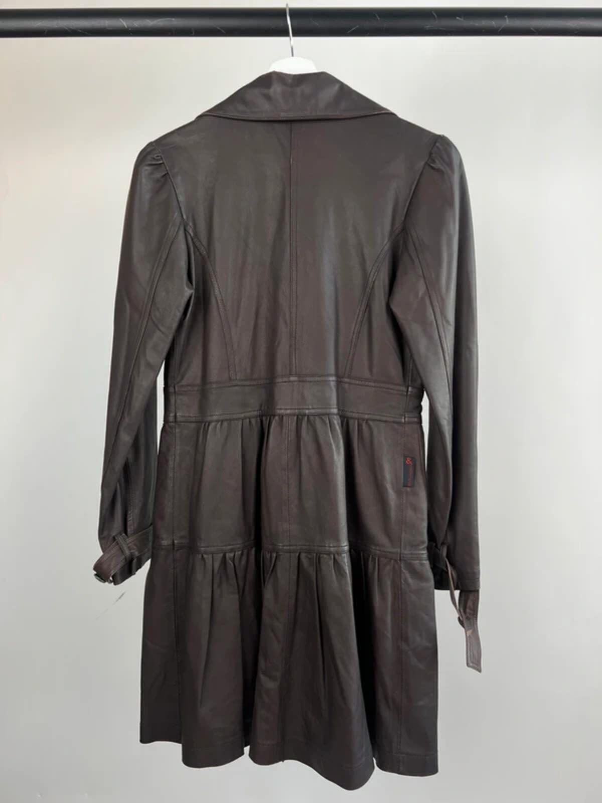 Vintage 90s D&G Leather Coat