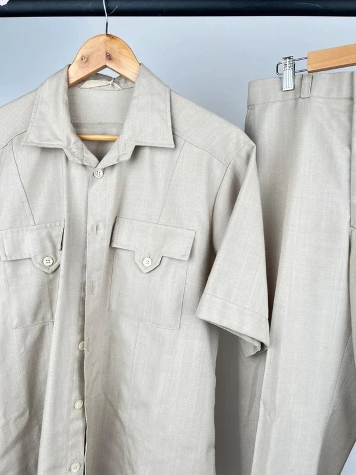 Vintage 70s Hornes Safari Summer Suit