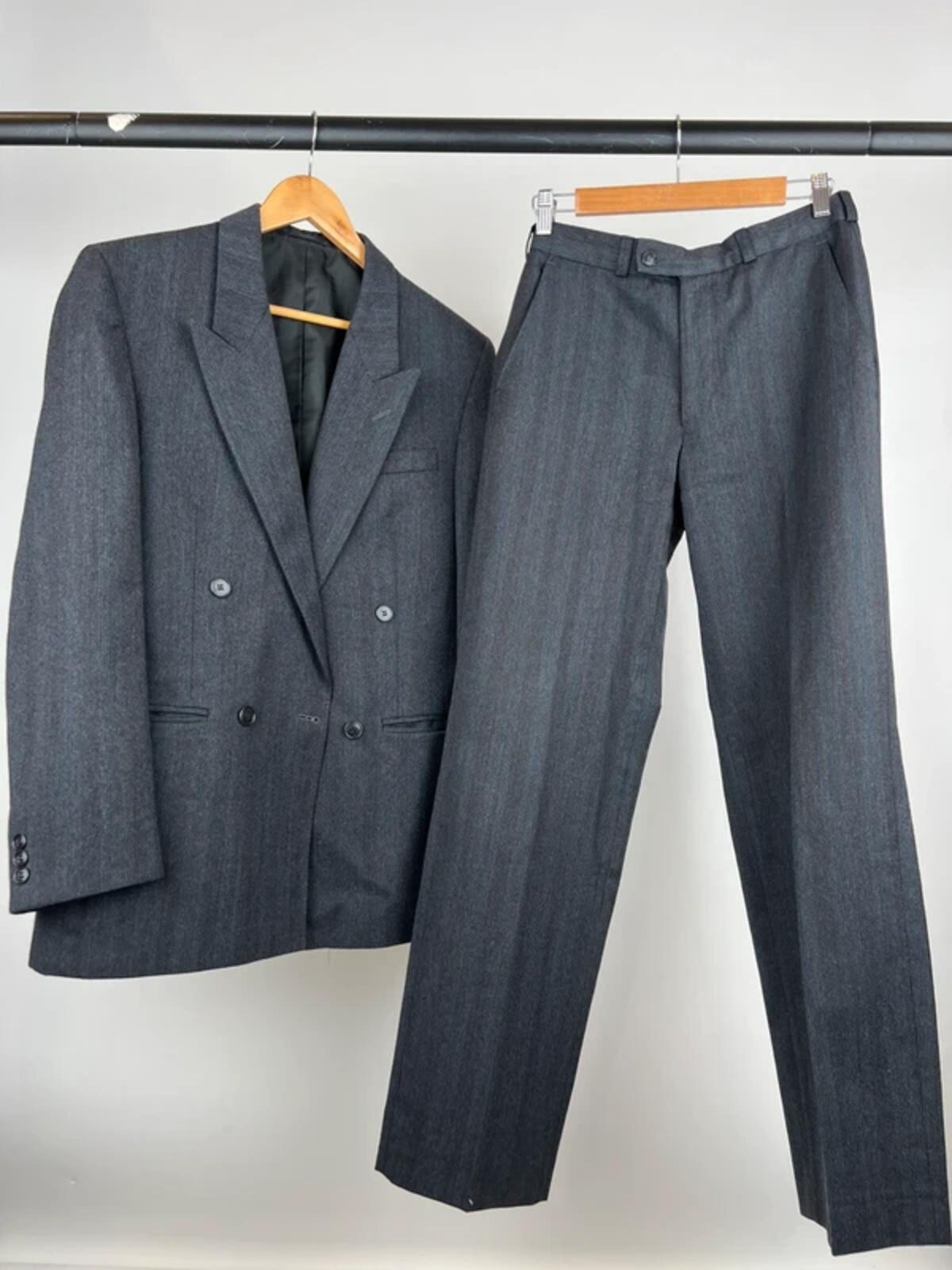 Vintage Canda 50s Style Rockabilly Tailored Striped Suit